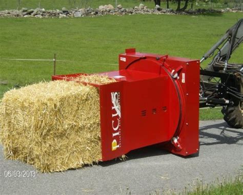 straw chopper for skid steer|picus skid steer bale chopper.